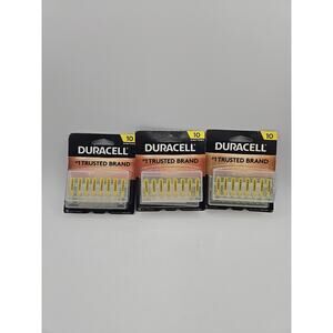 3 Pack Duracell DA10B16ZM10 Hearing Aid Batteries Set of 16